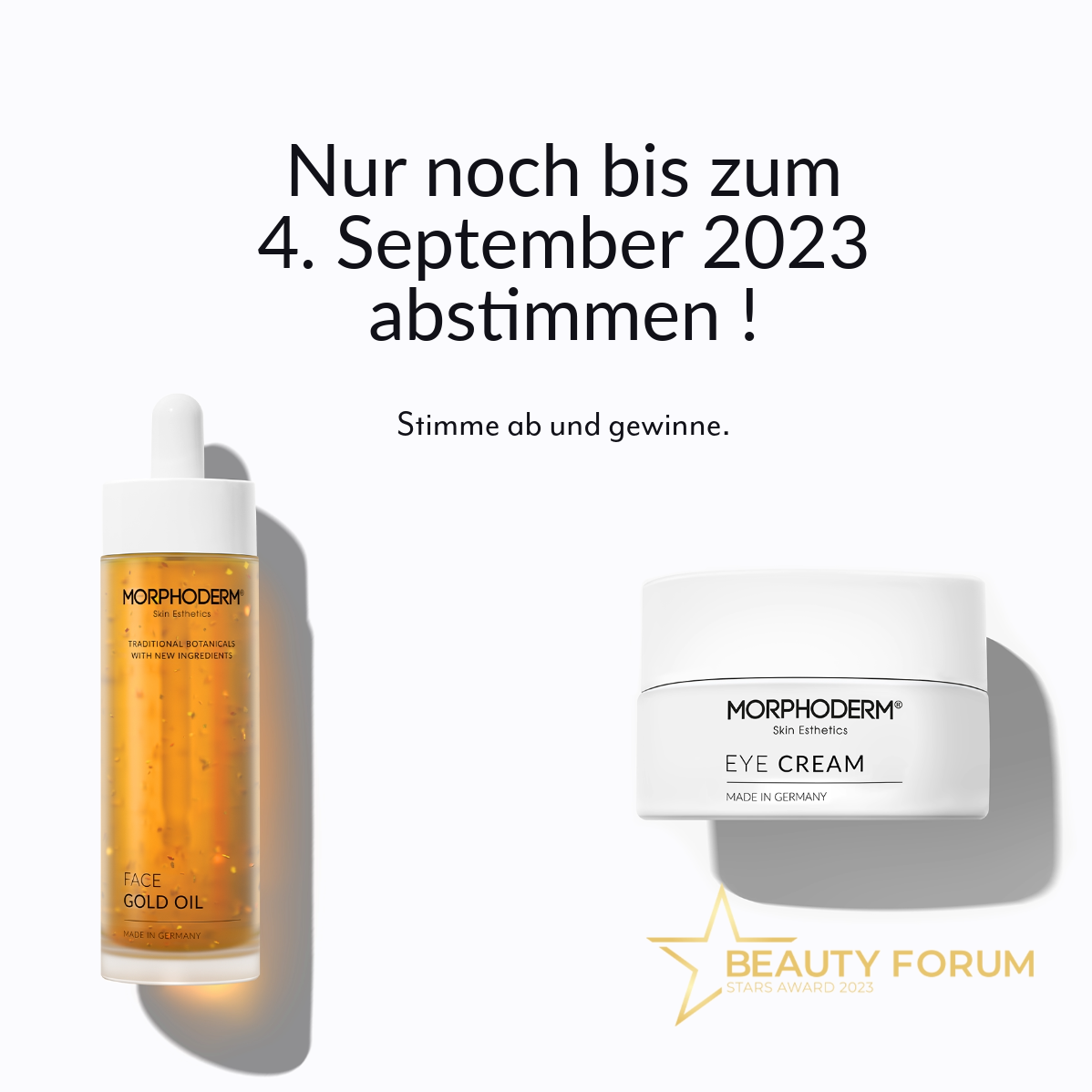 Wir sind nominiert für drei BEAUTY FORUM Stars Awards und du kannst etwas gewinnen!